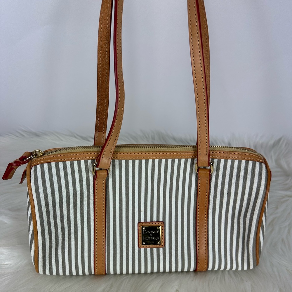 Dooney & Bourke Gray & White Shoulder Bag